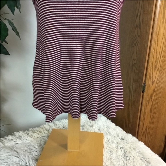 Arizona Jean Co spaghetti strap tank top Woman’s size XL maroon white - Picture 4 of 10